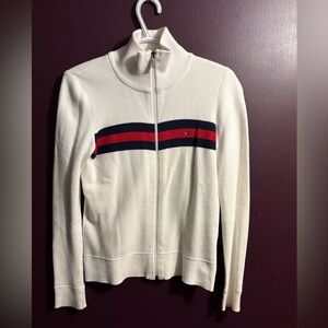 Tommy Hilfiger white Zip-Up Sweater